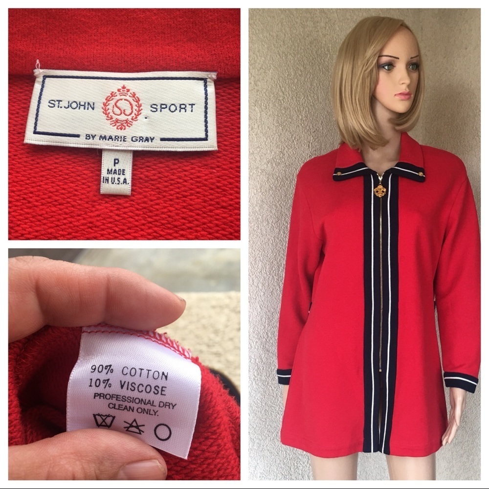 St. John sport red/blue jacket size P(2-4)‎